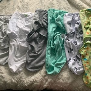 Set of 6 baby swaddles